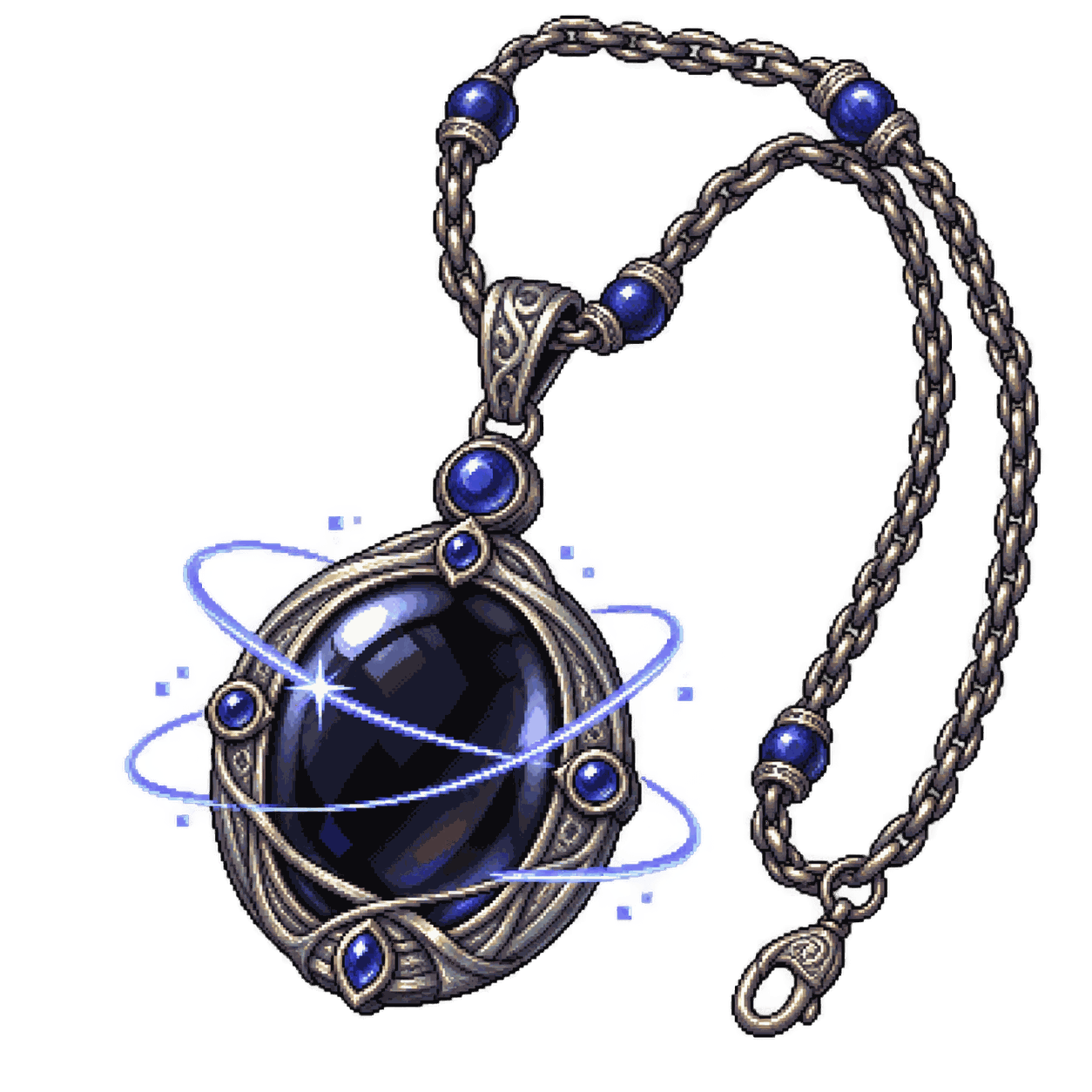 Static high-resolution pixel-art illustration of Amulet of Proof against Detection and Location.