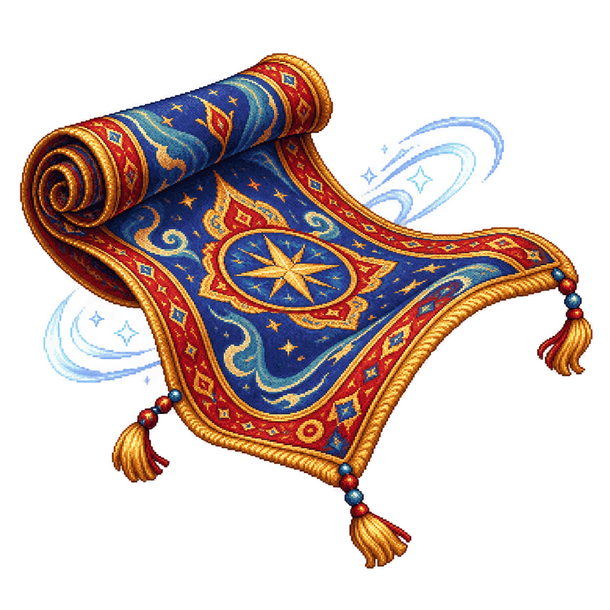 Static high-resolution pixel-art illustration of Carpet of Flying.
