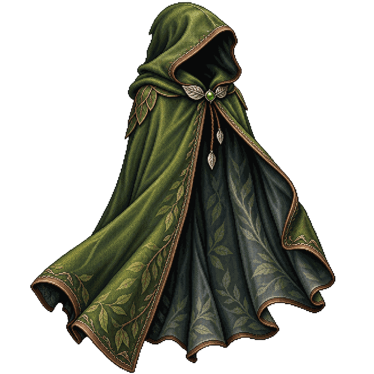 Static high-resolution pixel-art illustration of Cloak of Elvenkind.