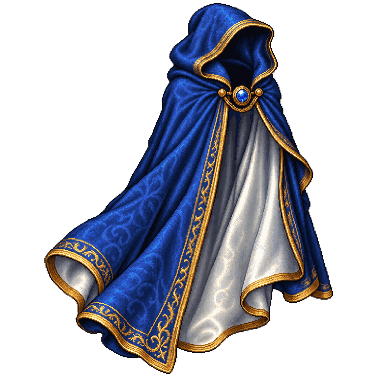 Static high-resolution pixel-art illustration of Cloak of Protection.