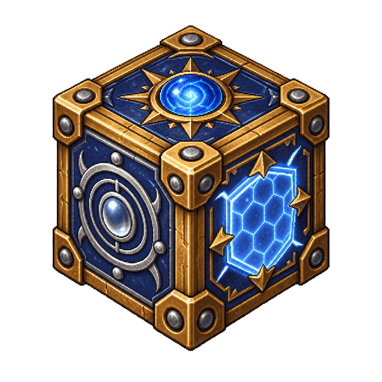 Static high-resolution pixel-art illustration of Cube of Force.
