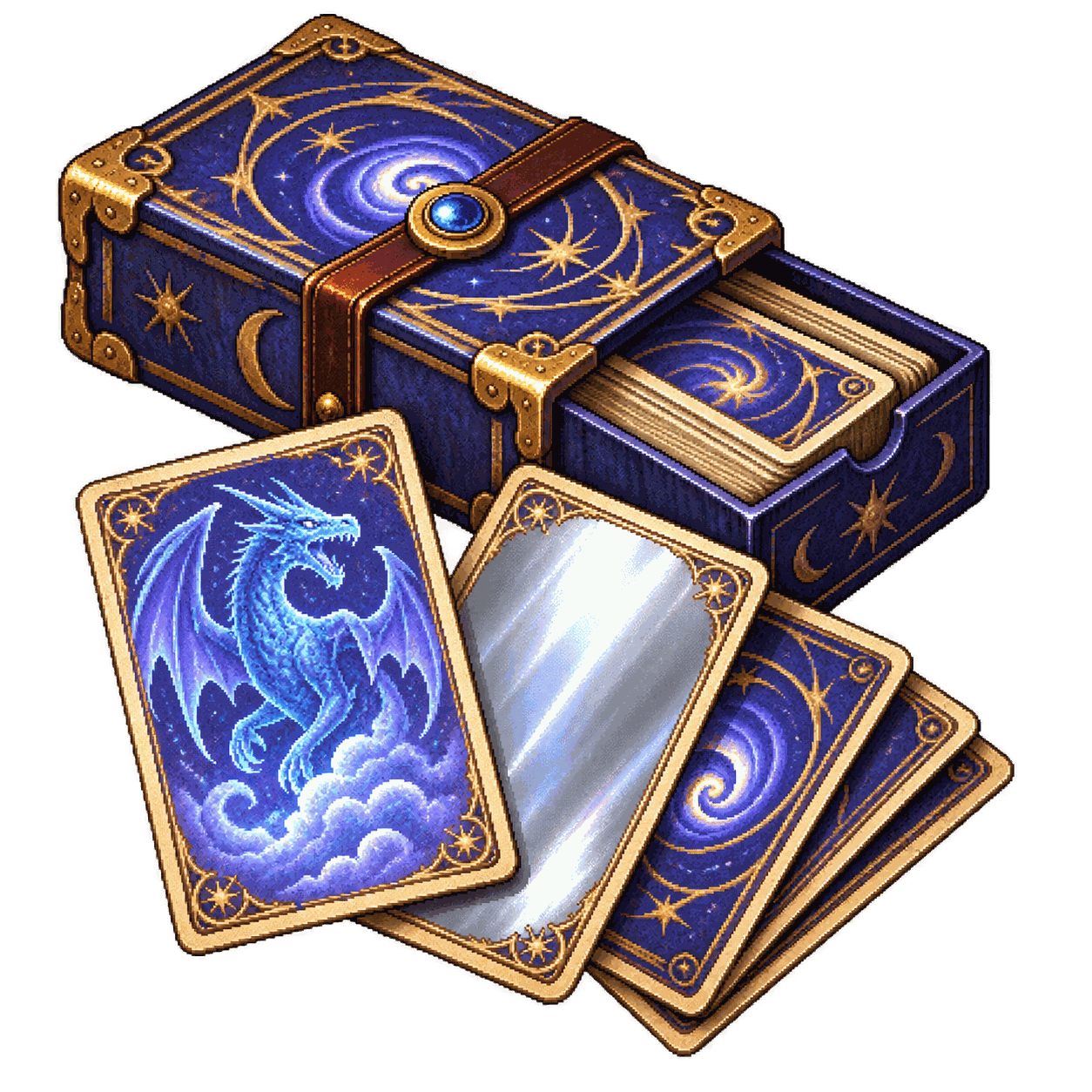 Static high-resolution pixel-art illustration of Deck of Illusions.