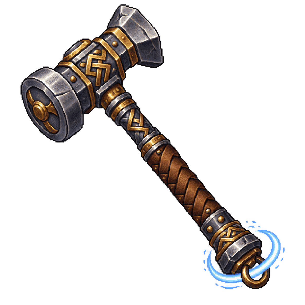 Static high-resolution pixel-art illustration of Dwarven Thrower.