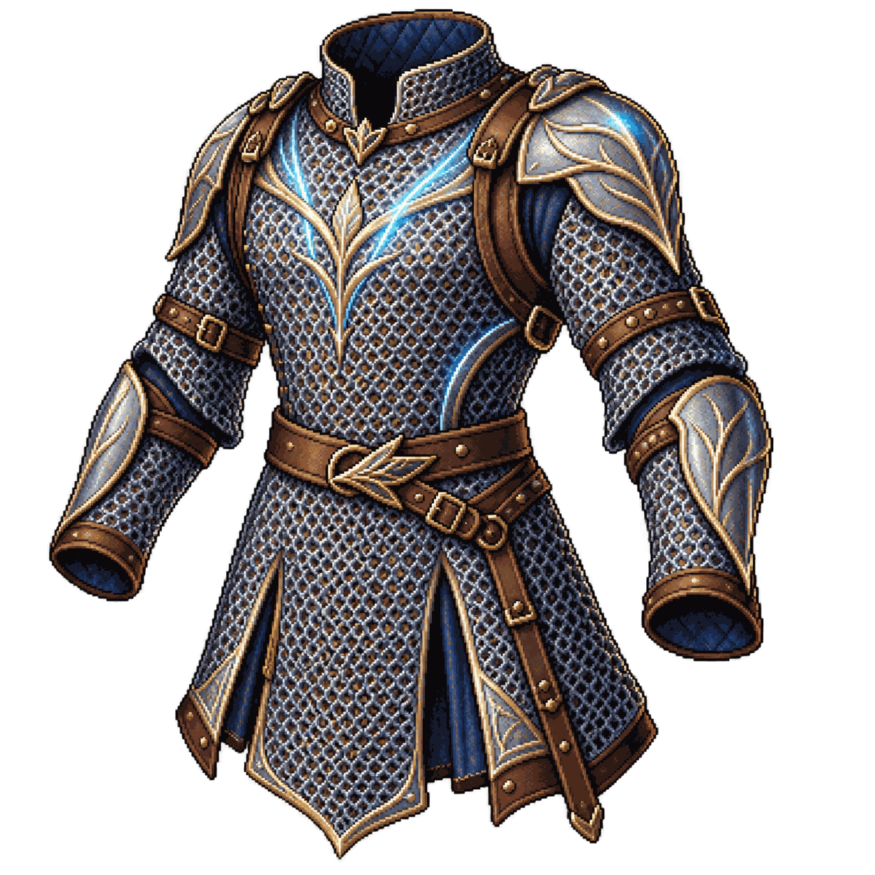 Static high-resolution pixel-art illustration of Elven Chain.