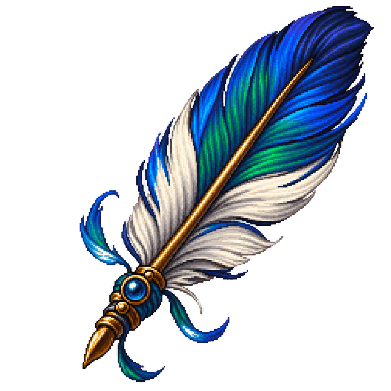 Static high-resolution pixel-art illustration of Feather Token.