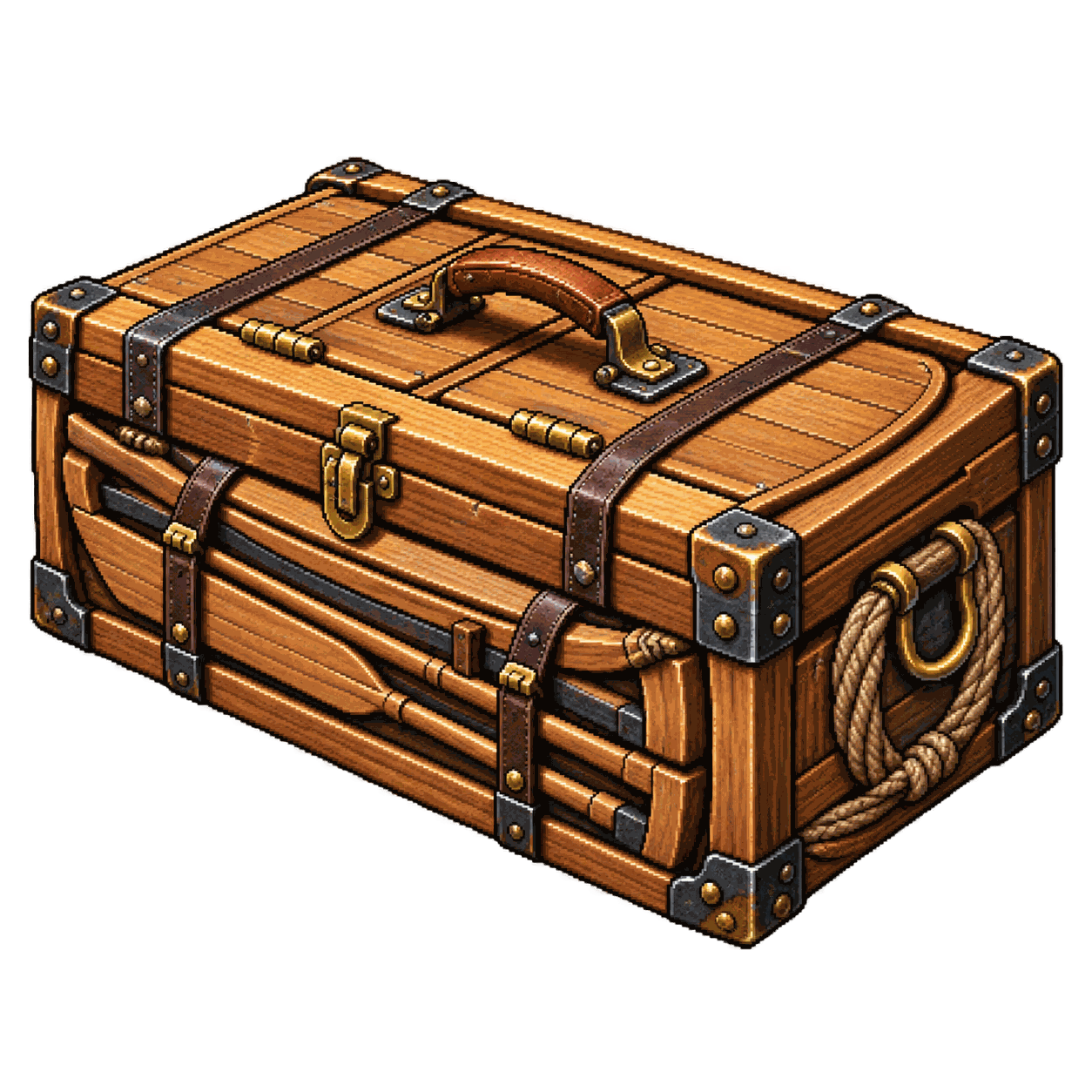 Static high-resolution pixel-art illustration of Folding Boat.
