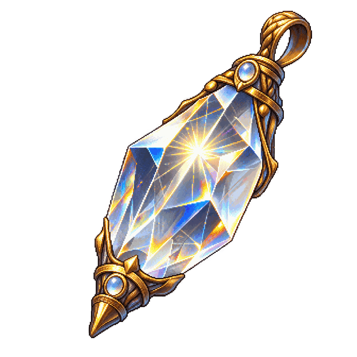 Static high-resolution pixel-art illustration of Gem of Brightness.