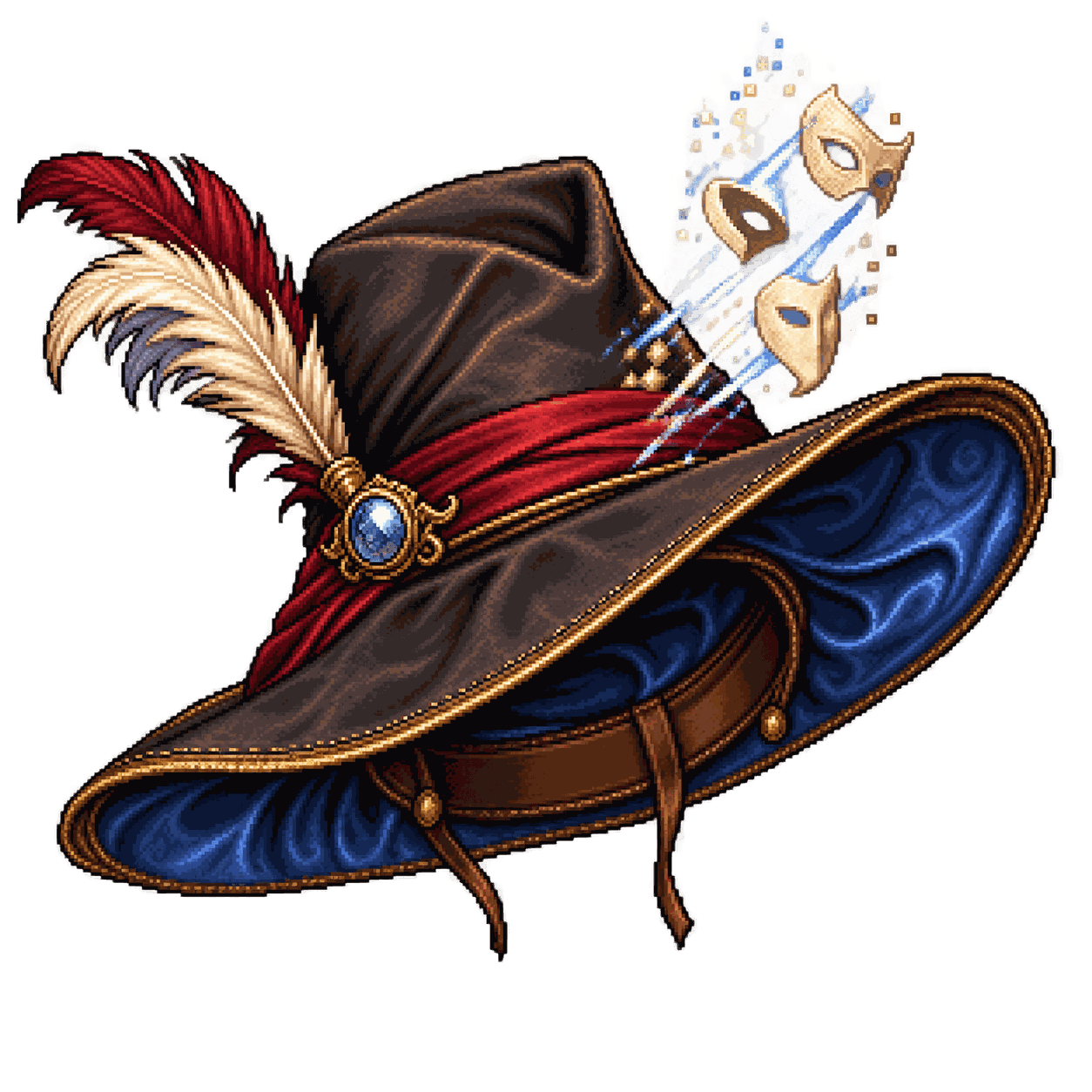 Static high-resolution pixel-art illustration of Hat of Disguise.
