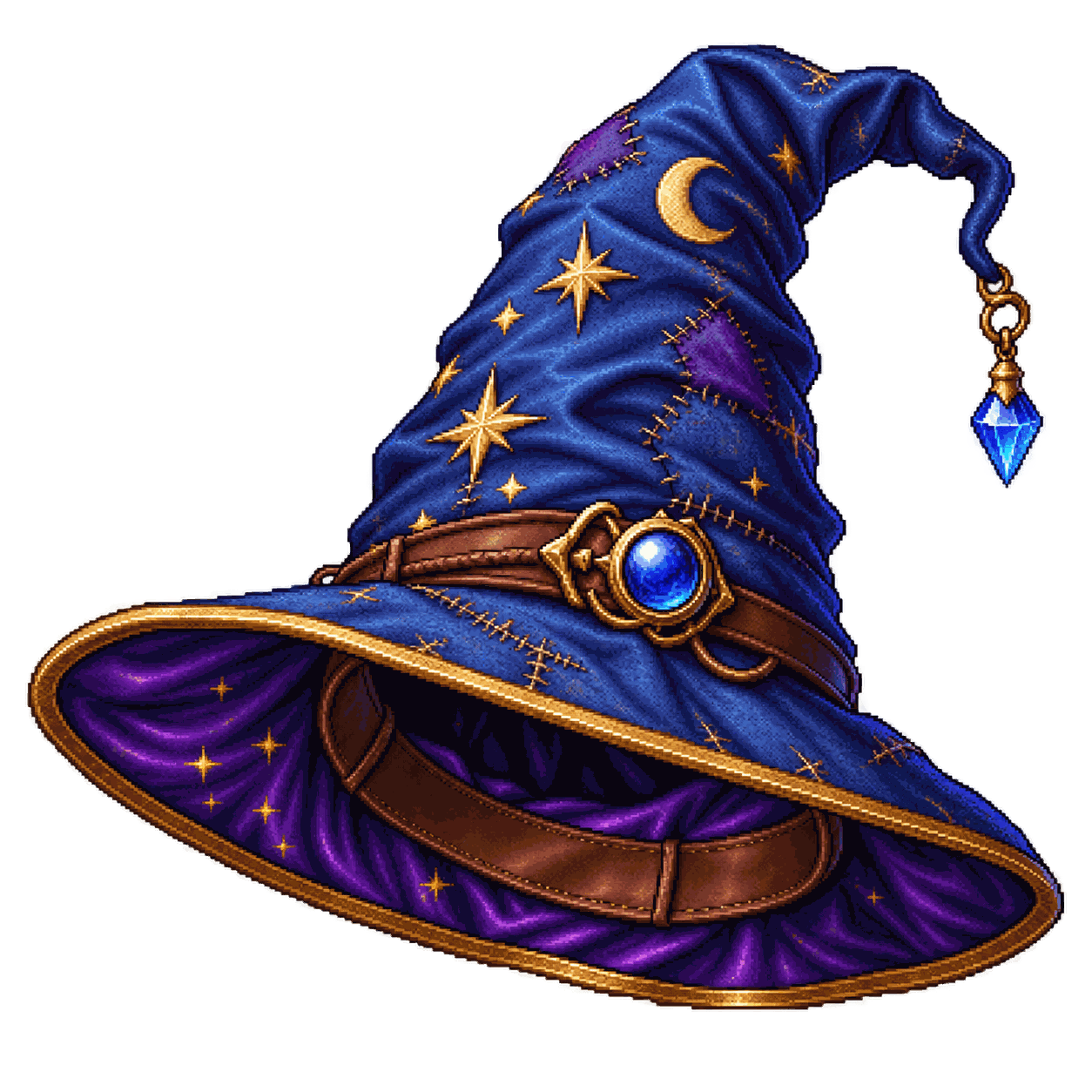 Static high-resolution pixel-art illustration of Hat of Many Spells.
