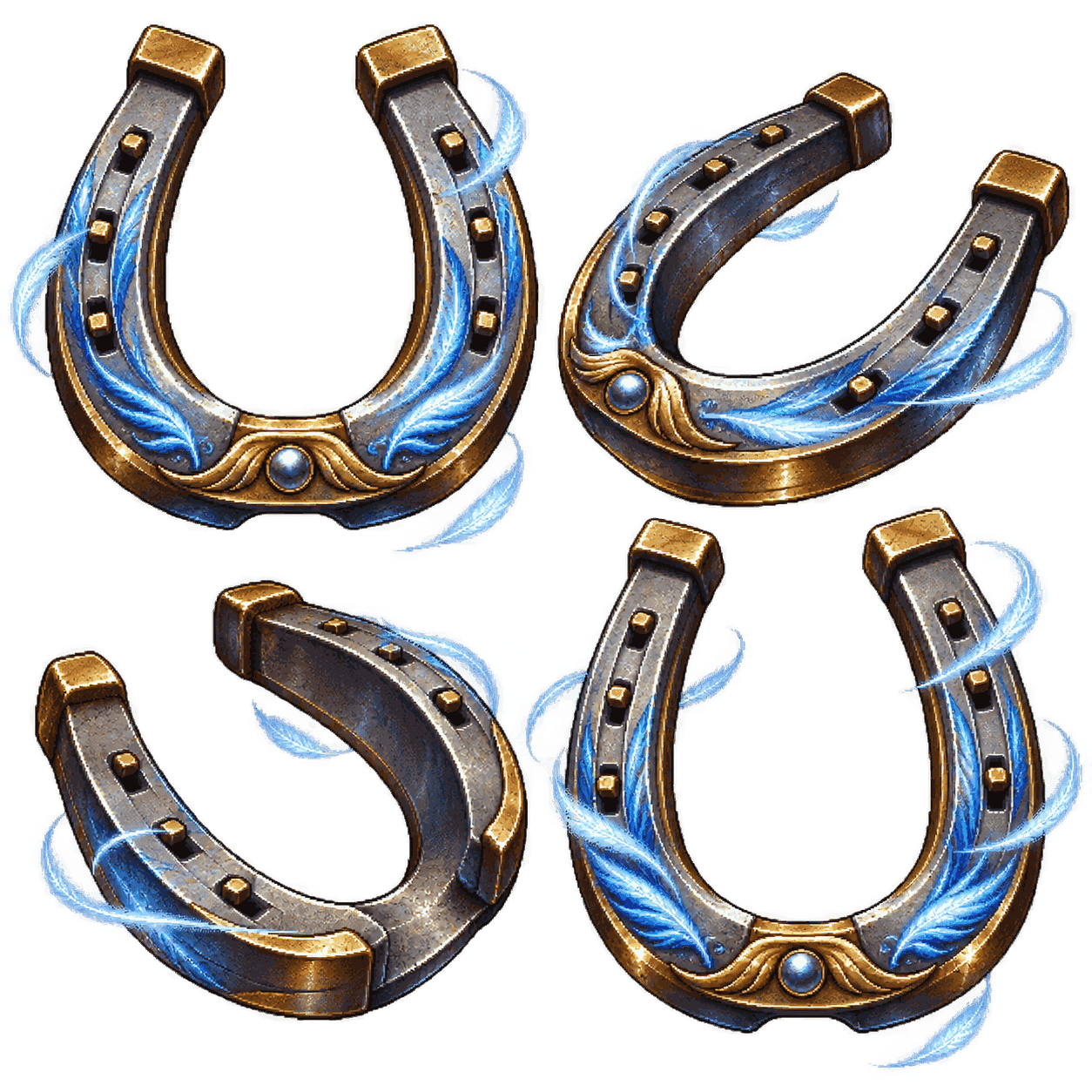 Static high-resolution pixel-art illustration of Horseshoes of a Zephyr.