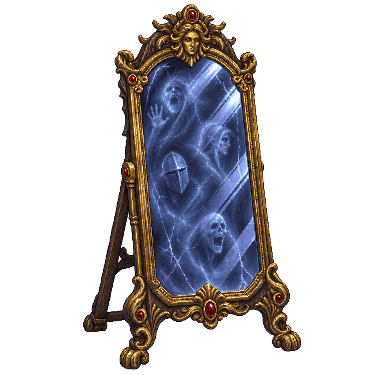 Static high-resolution pixel-art illustration of Mirror of Life Trapping.