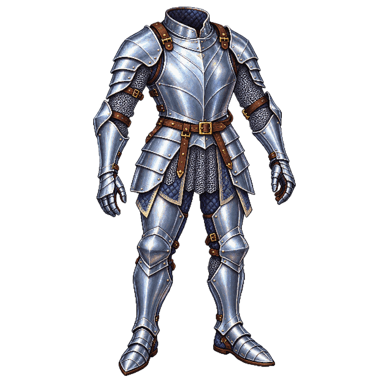 Static high-resolution pixel-art illustration of Mithral Armor.