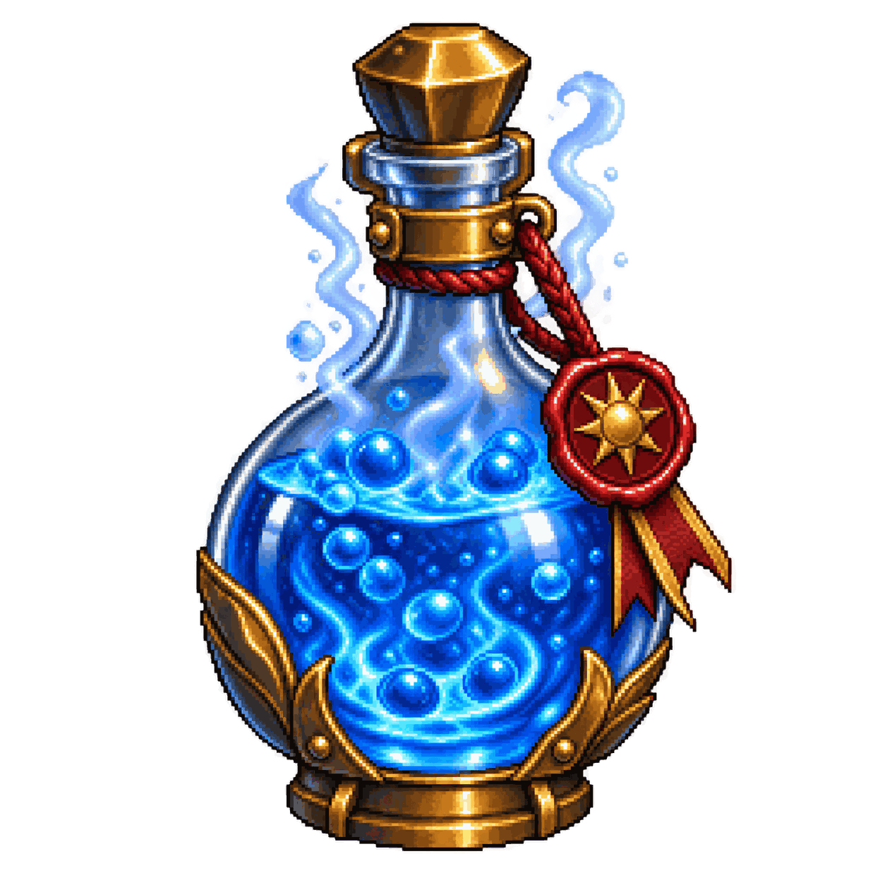Static high-resolution pixel-art illustration of Potion of Heroism.