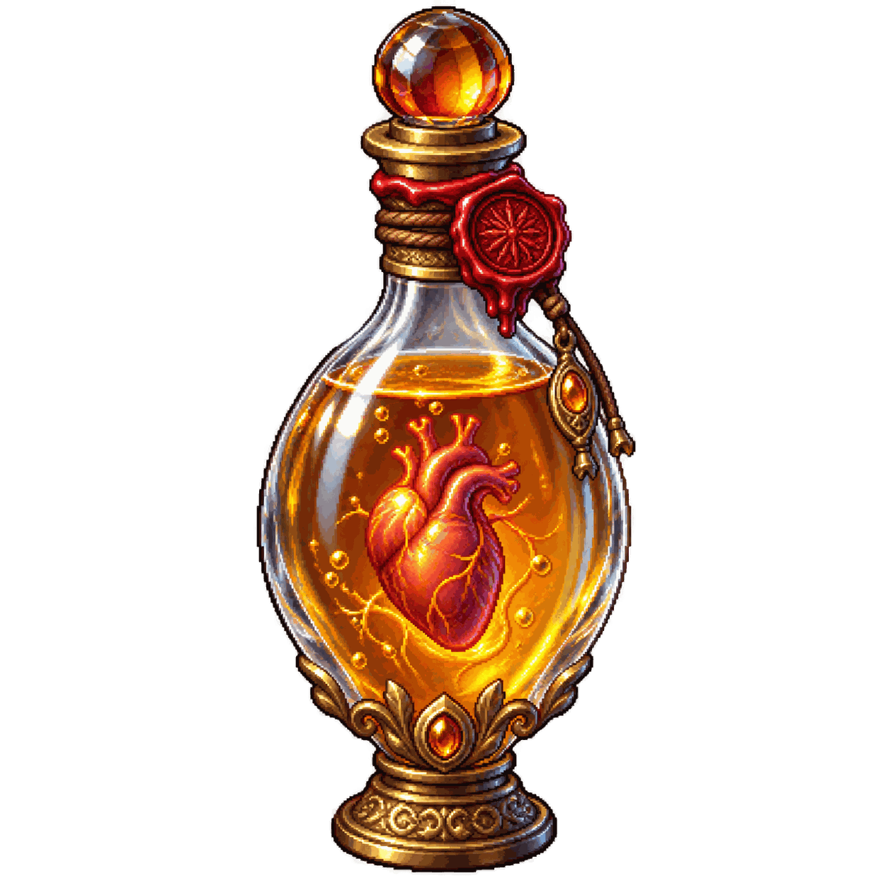 Static high-resolution pixel-art illustration of Potion of Longevity.