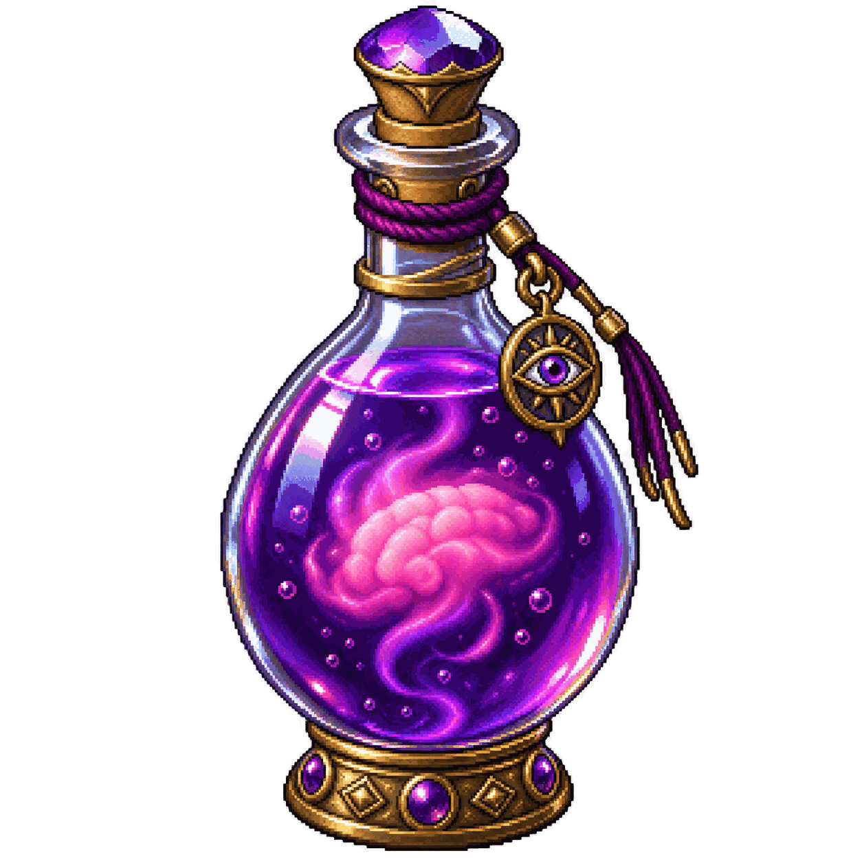 Static high-resolution pixel-art illustration of Potion of Mind Reading.