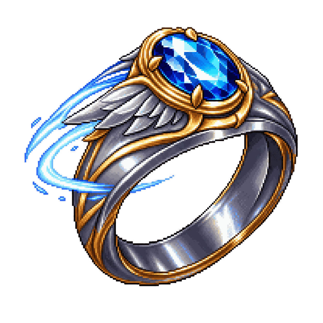 Static high-resolution pixel-art illustration of Ring of Evasion.