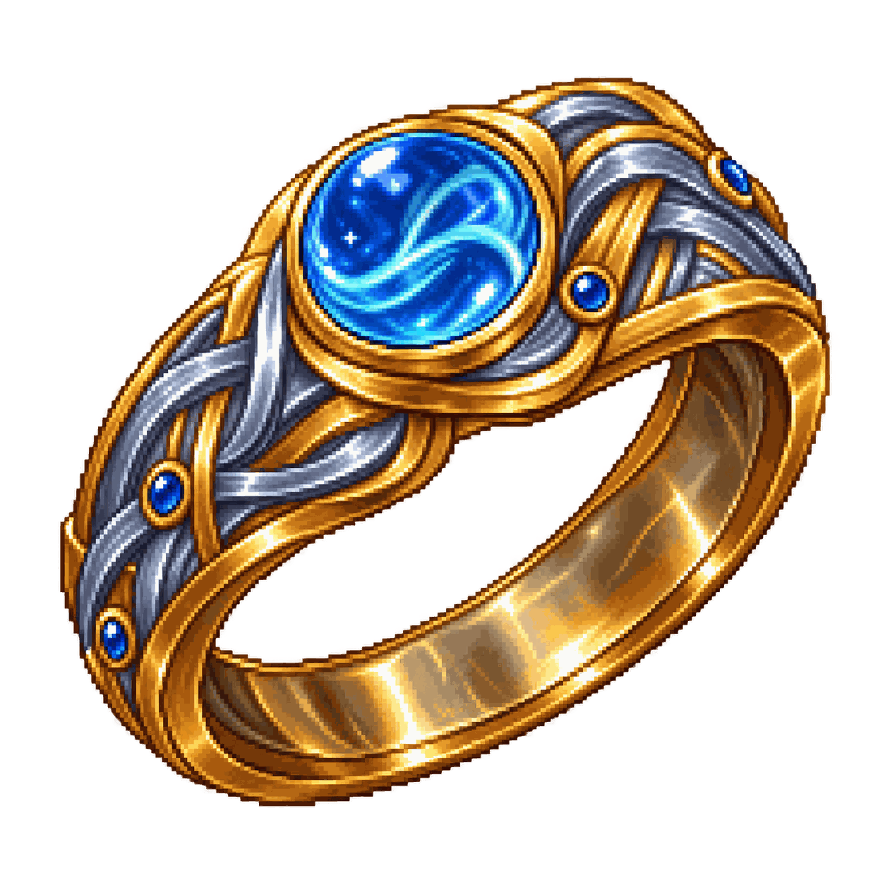 Static high-resolution pixel-art illustration of Ring of Free Action.