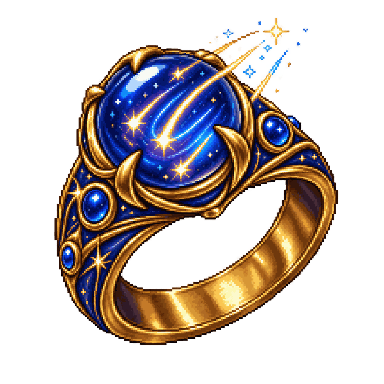 Static high-resolution pixel-art illustration of Ring of Shooting Stars.