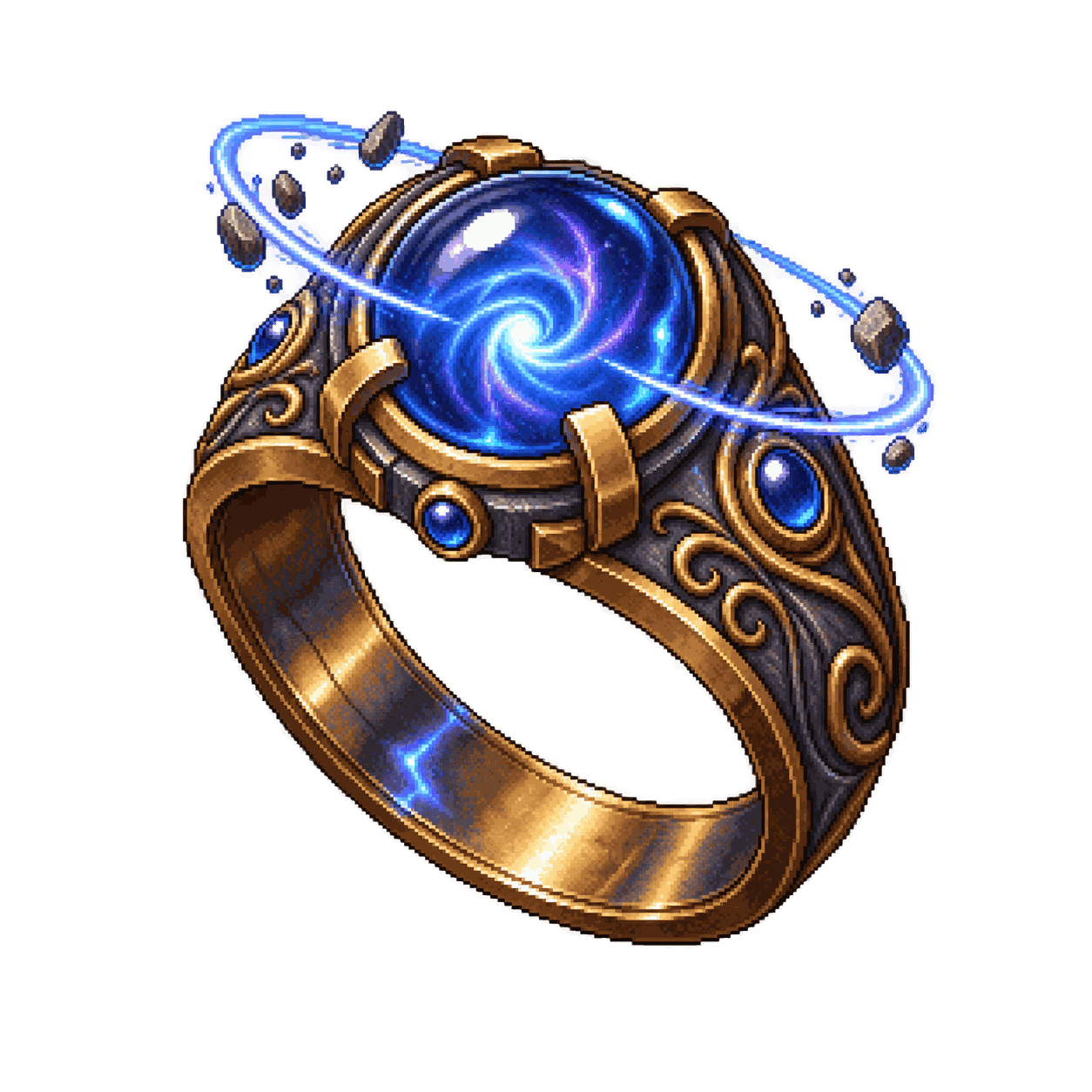 Static high-resolution pixel-art illustration of Ring of Telekinesis.