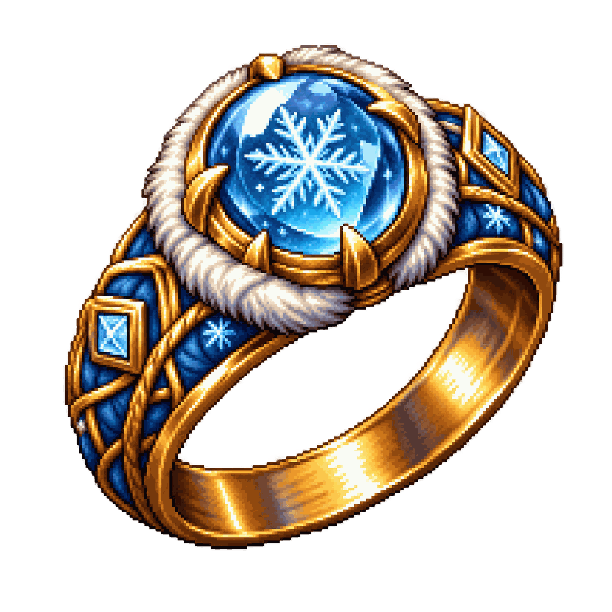 Static high-resolution pixel-art illustration of Ring of Warmth.