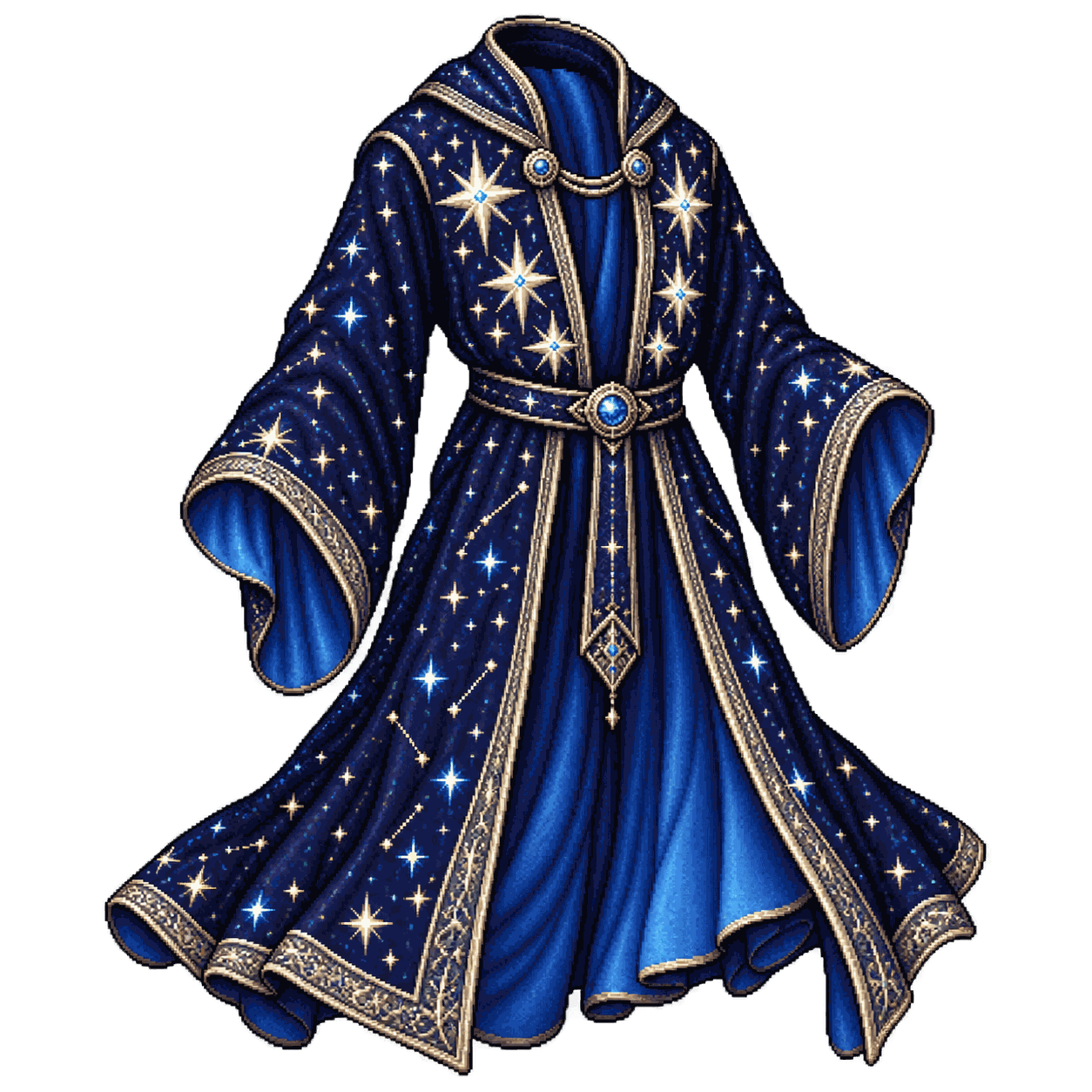 Static high-resolution pixel-art illustration of Robe of Stars.