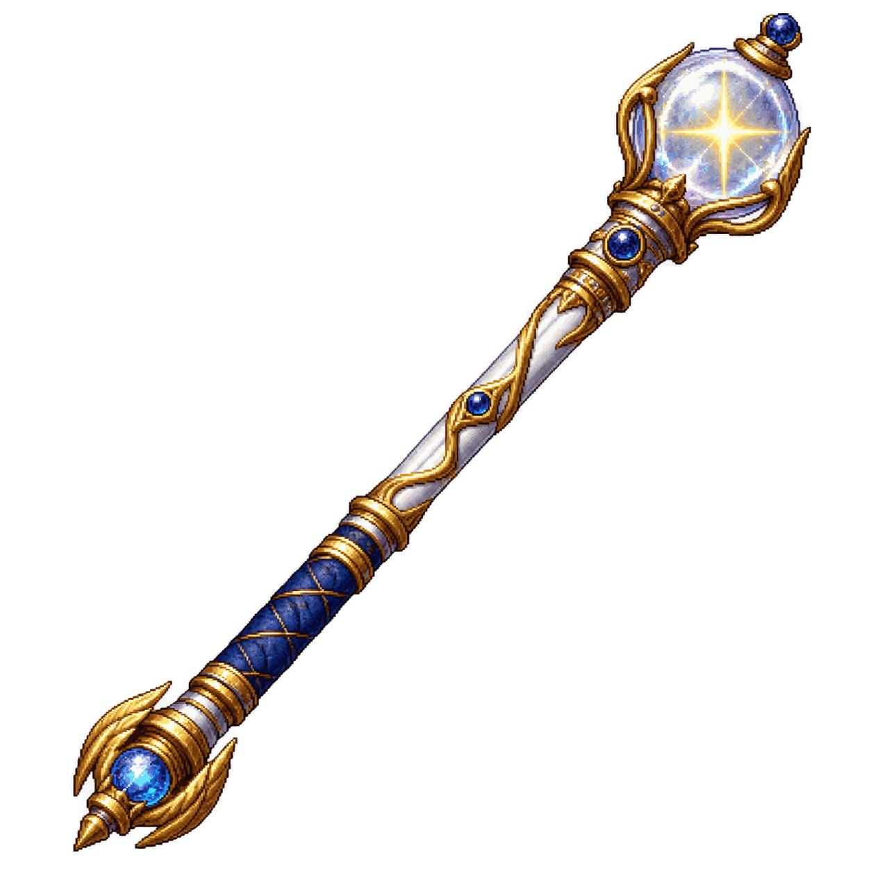 Static high-resolution pixel-art illustration of Rod of Resurrection.