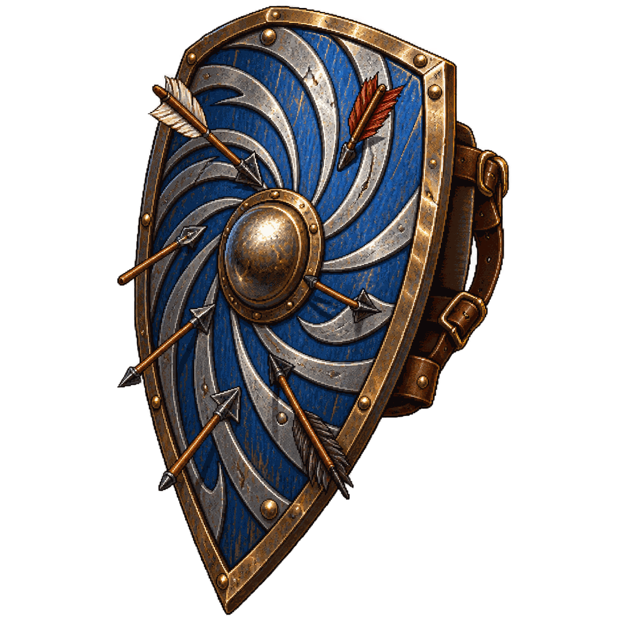 Static high-resolution pixel-art illustration of Shield of Missile Attraction.