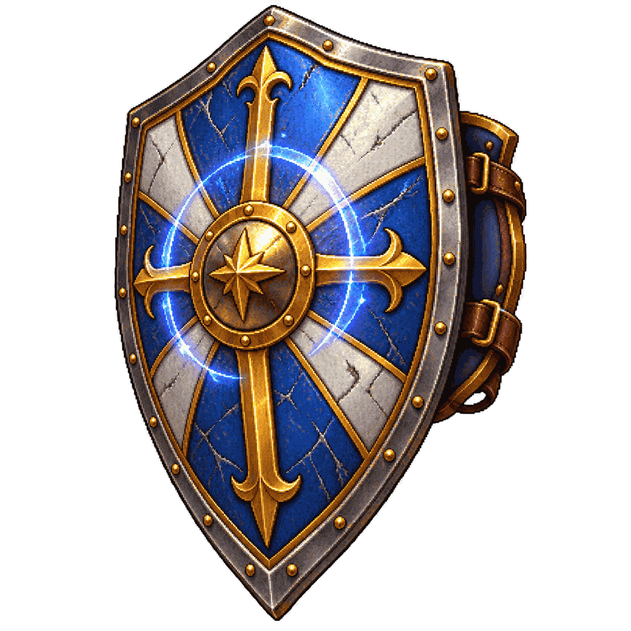 Static high-resolution pixel-art illustration of Shield of the Cavalier.