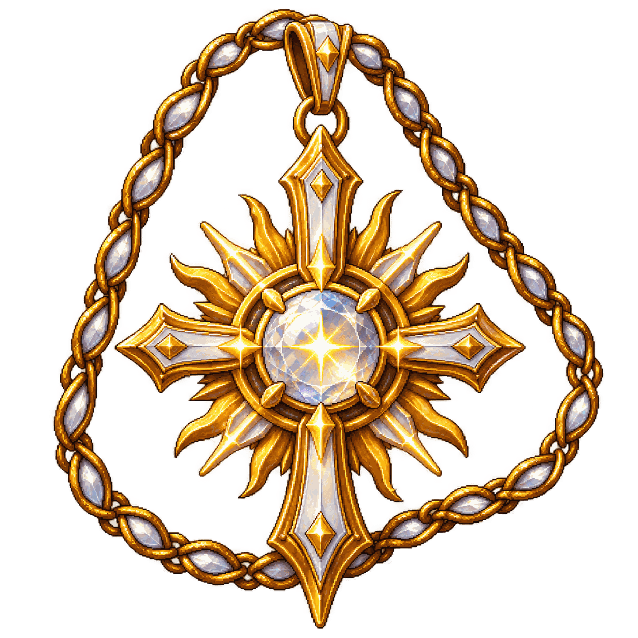Static high-resolution pixel-art illustration of Talisman of Pure Good.