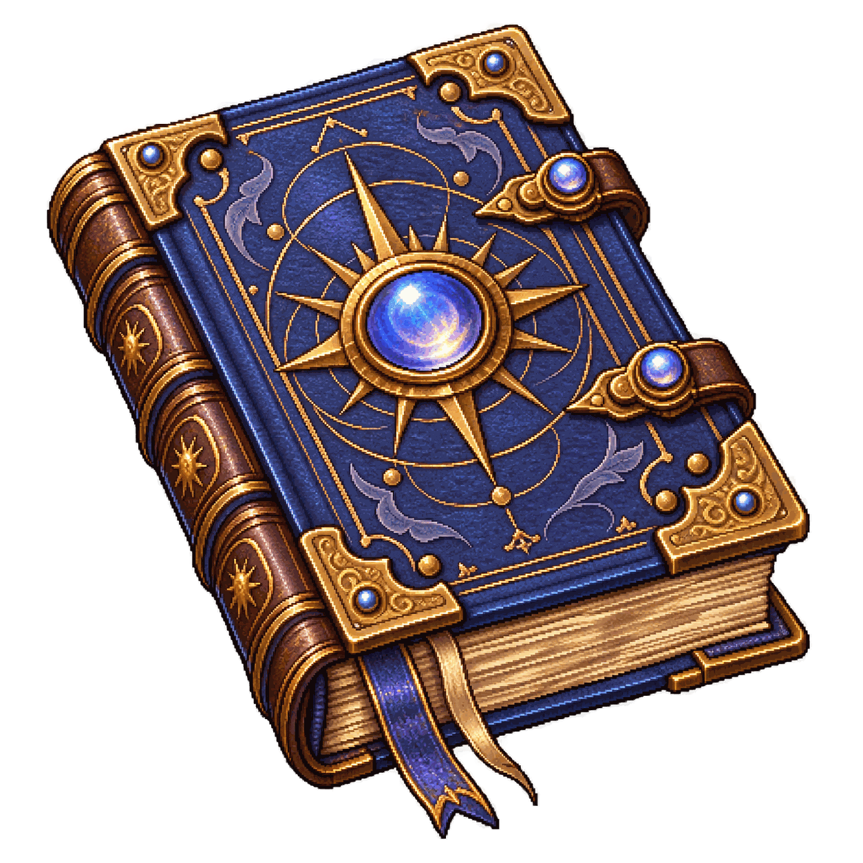 Static high-resolution pixel-art illustration of Tome of Understanding.