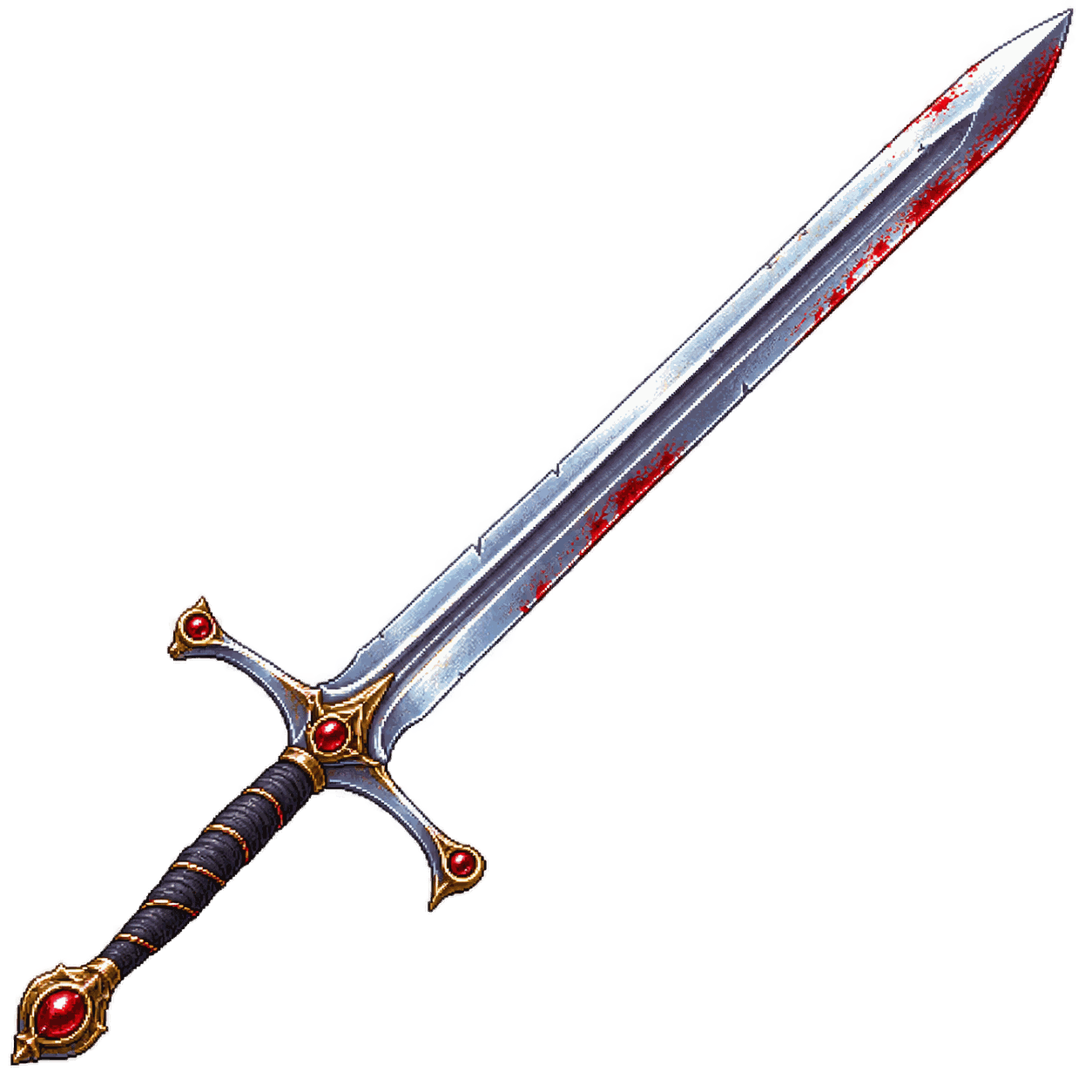 Static high-resolution pixel-art illustration of Vorpal Sword.