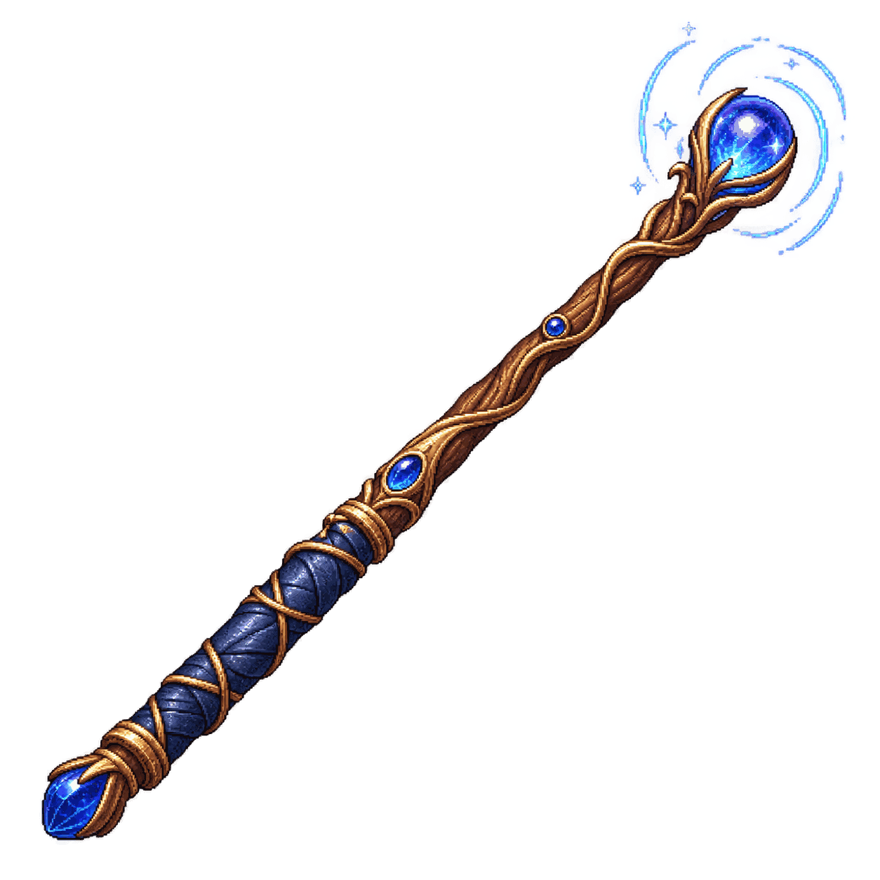 Static high-resolution pixel-art illustration of Wand of Enemy Detection.