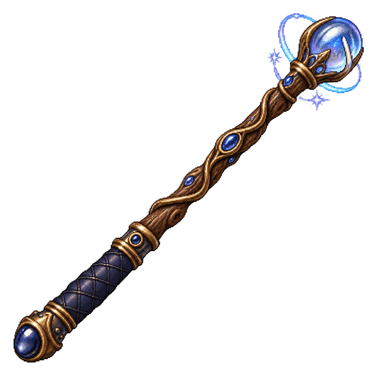 Static high-resolution pixel-art illustration of Wand of Magic Detection.