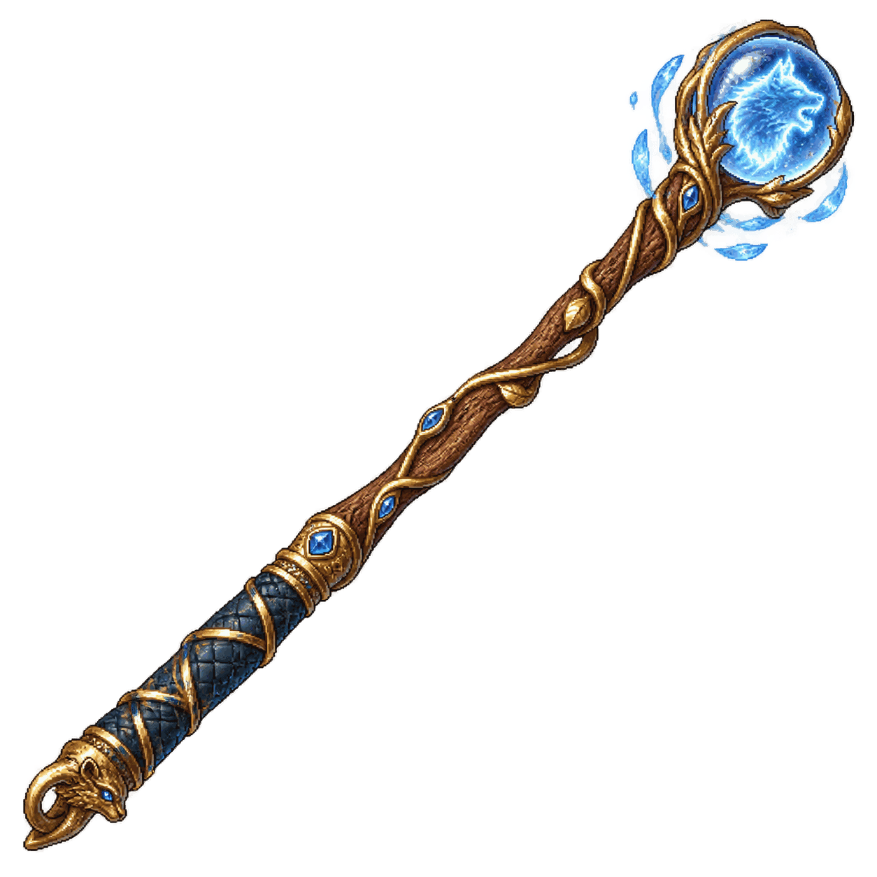 Static high-resolution pixel-art illustration of Wand of Polymorph.