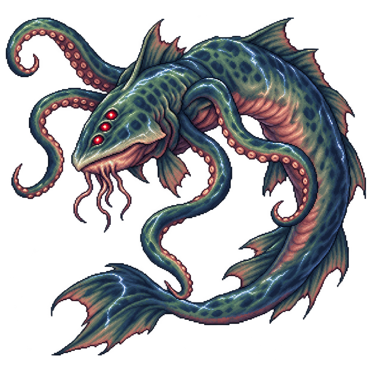 Static high-resolution pixel-art portrait of Aboleth.