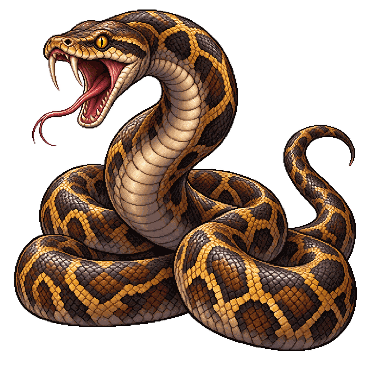 Static high-resolution pixel-art portrait of Constrictor Snake.