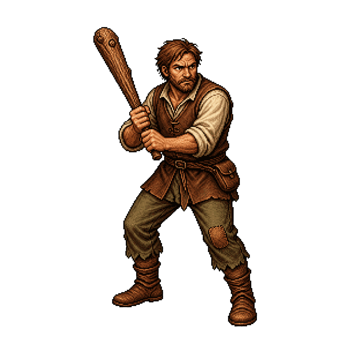 Static high-resolution pixel-art portrait of Commoner.