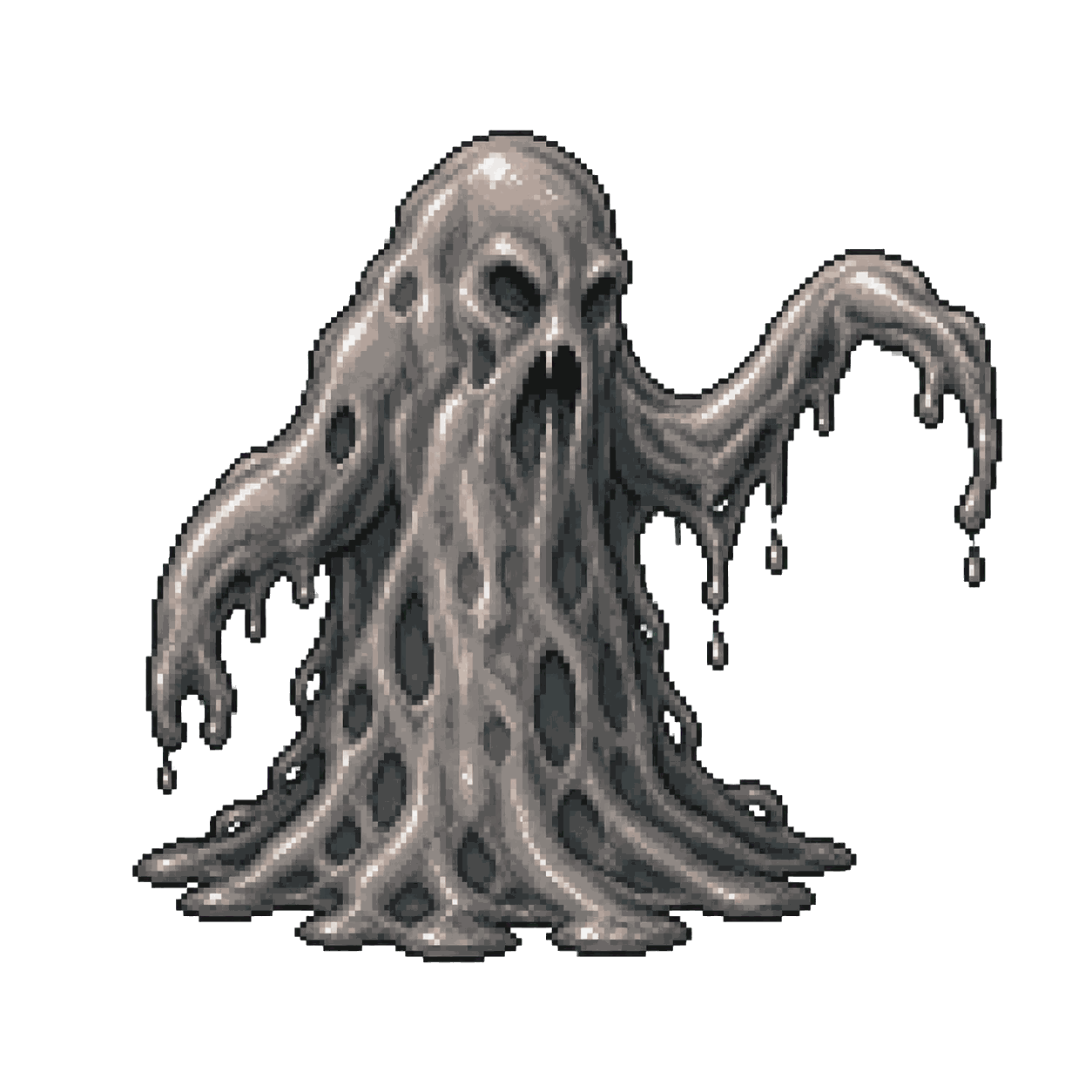 Static high-resolution pixel-art portrait of Gray Ooze.