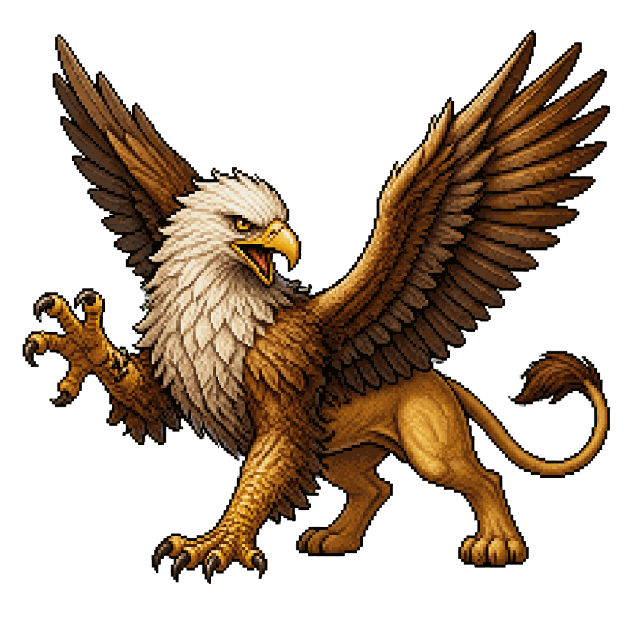 Static high-resolution pixel-art portrait of Griffon.