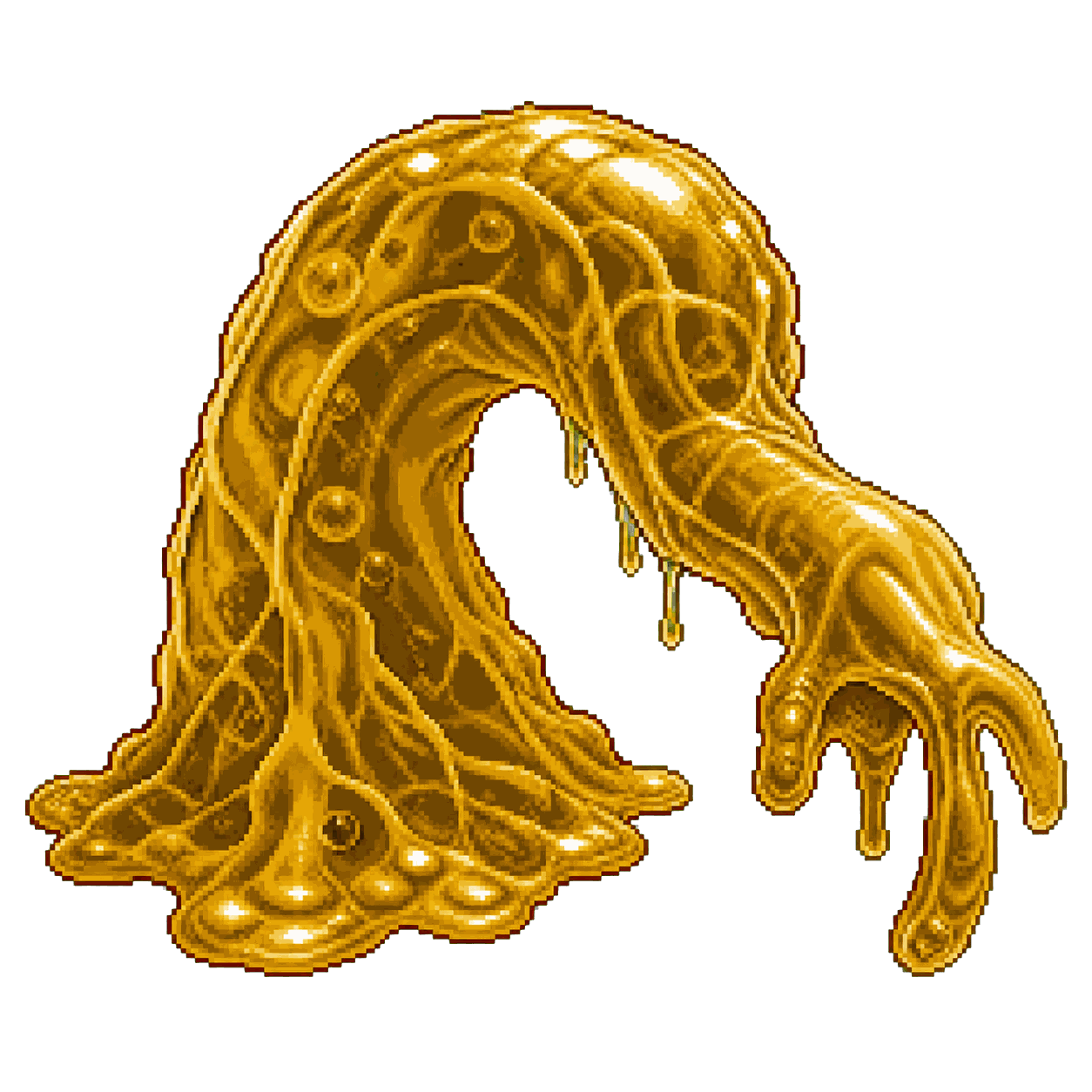Static high-resolution pixel-art portrait of Ochre Jelly.