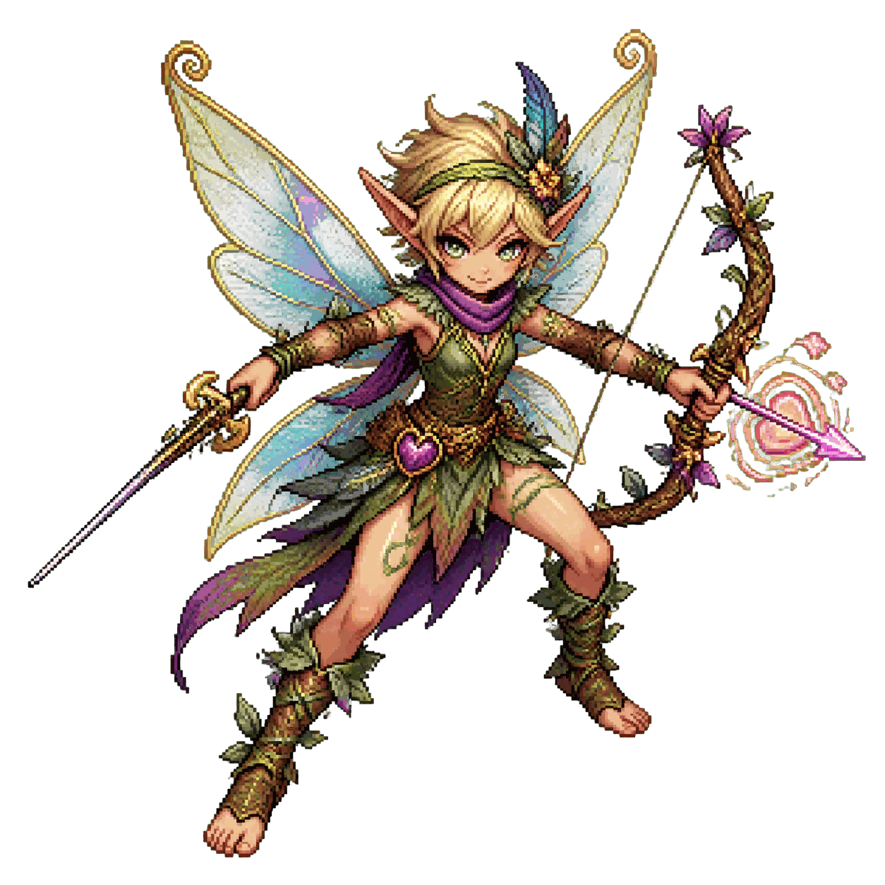 Static high-resolution pixel-art portrait of Sprite.