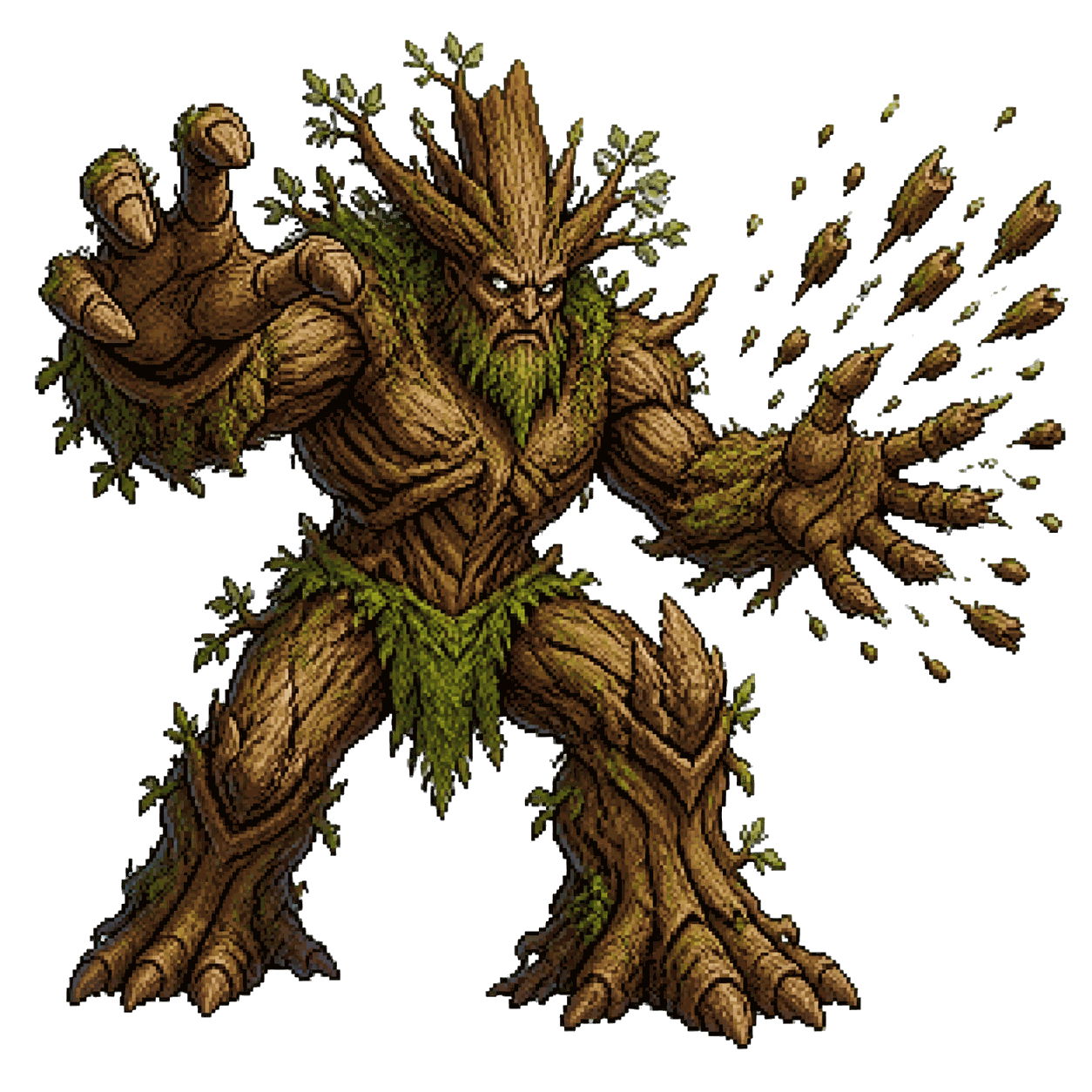 Static high-resolution pixel-art portrait of Treant.
